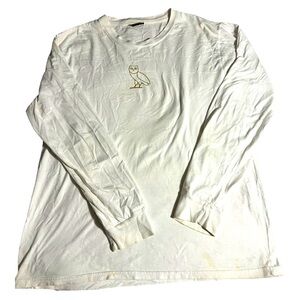 ⭐️ OVO (Drakes Brand ). Long Sleeve Shirt White ⭐️